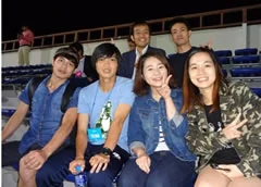横浜FC所属ベトナム人のアイン選手（前列左から２人目）