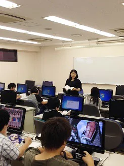 2年生になるとゲームを作る学生が多くなります